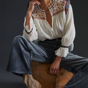 Anthropologie Pilcro The Carpenter Wide-Leg Corduroy Pants